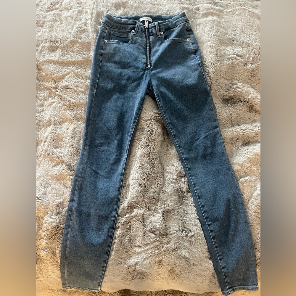 Good American high waist skinny jeans